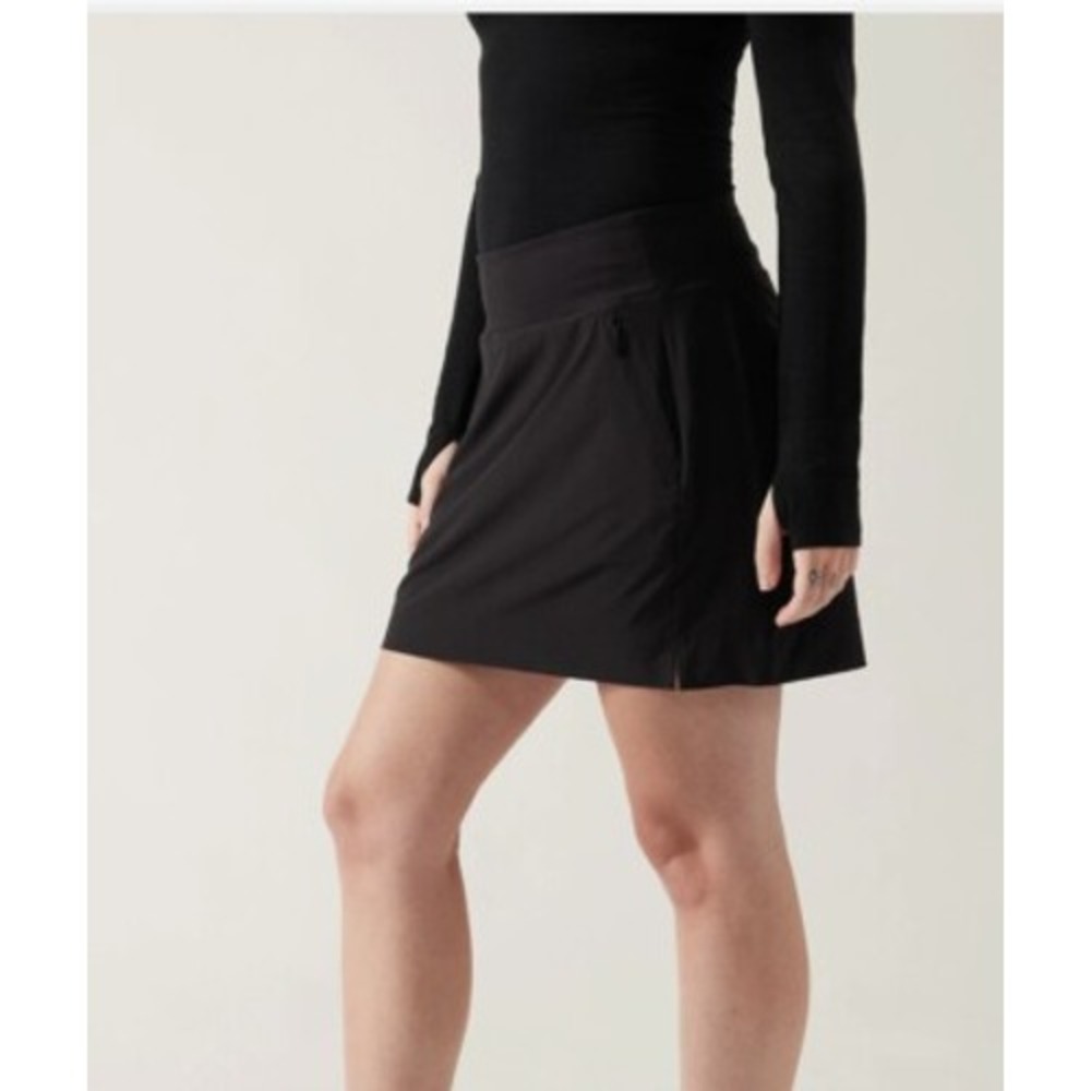 Athleta‎ Womens Soho Skort Black 10 Athletic Golf Tennis Skirt Performance